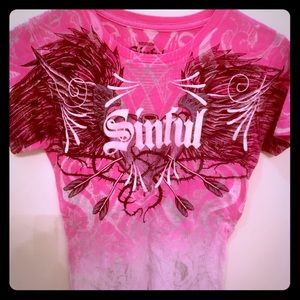 Sinful T-shirt is a medium